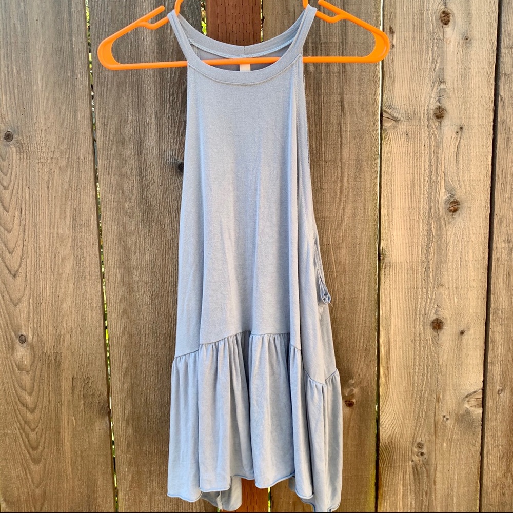 Baby Blue Ruffle Top - Picture 1 of 5